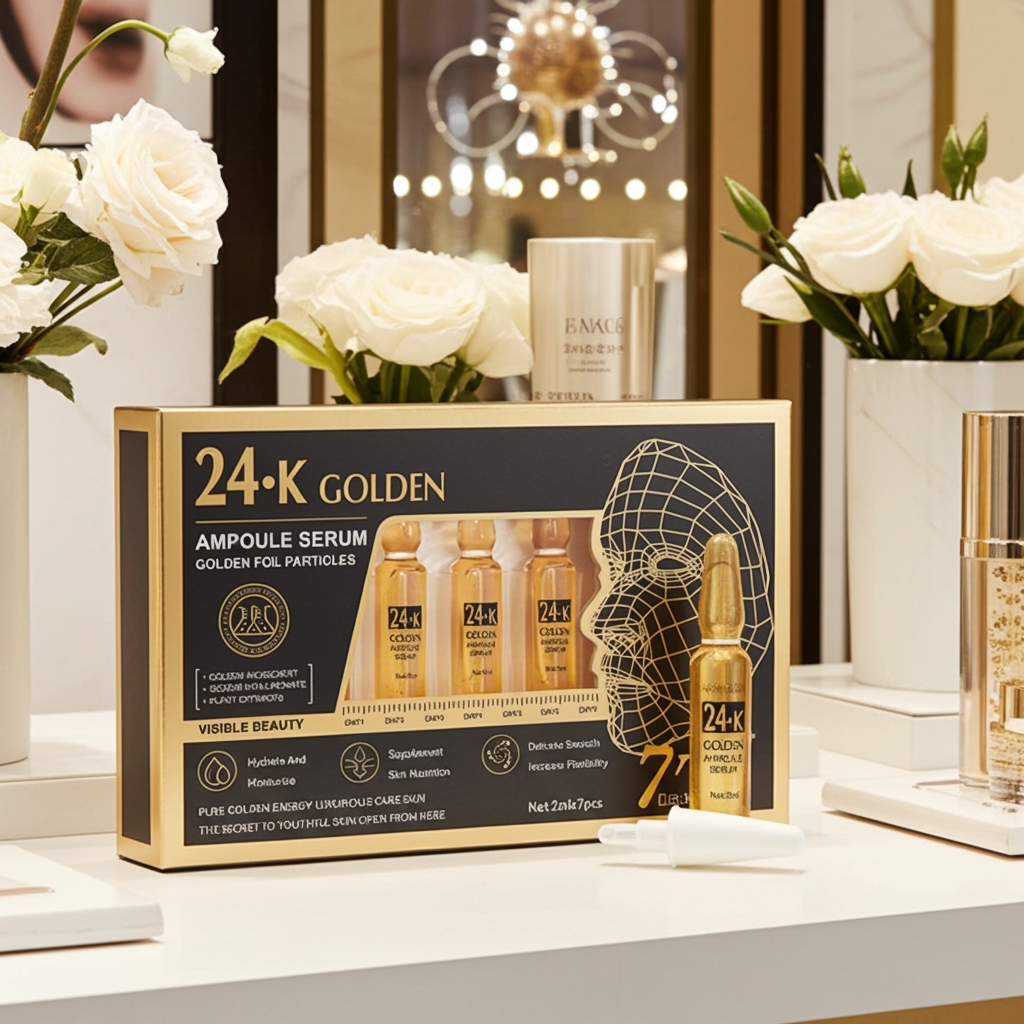 siero all'oro 24K, siero viso, trattamento viso per levigare le rughe face cream