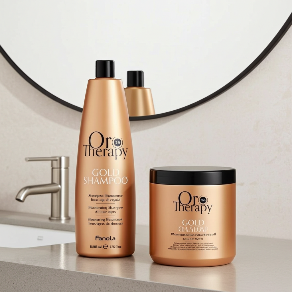 Shampoo (1000 ml) + Maschera (1000 ml) con Cheratina, Olio di Argan e Filtro Solare