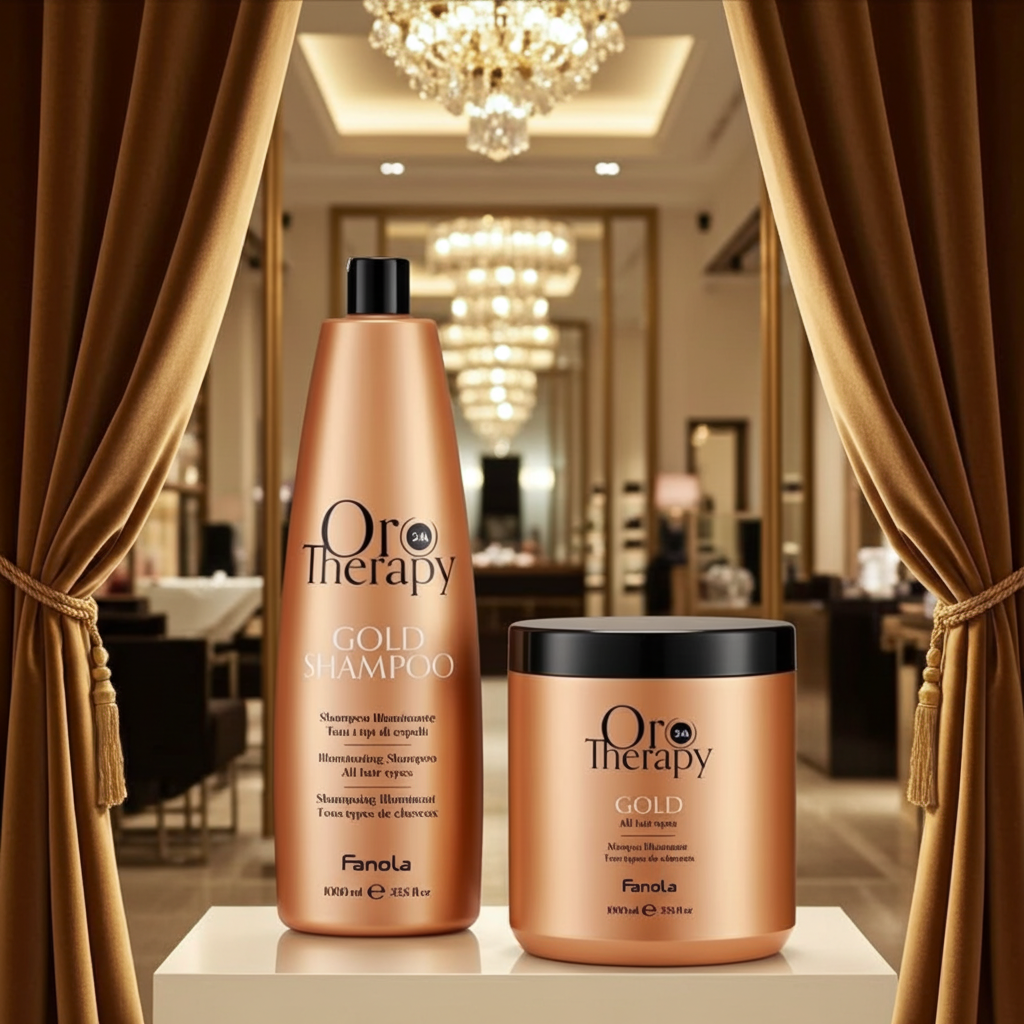Shampoo (1000 ml) + Maschera (1000 ml) con Cheratina, Olio di Argan e Filtro Solare