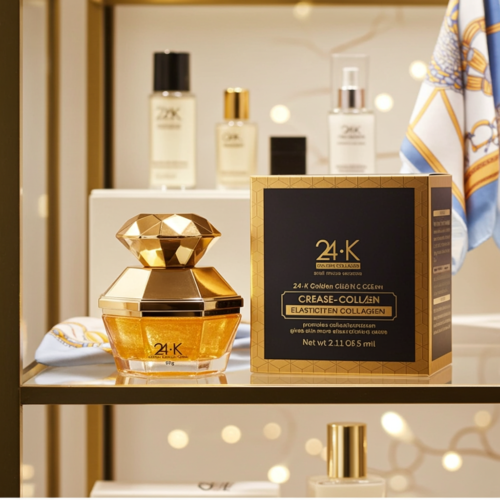 Crema di collagene d'oro 24 carati con bava di lumaca, idratante e rassodante 60 g