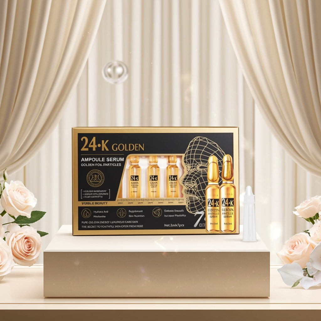 siero all'oro 24K, siero viso, trattamento viso per levigare le rughe face cream